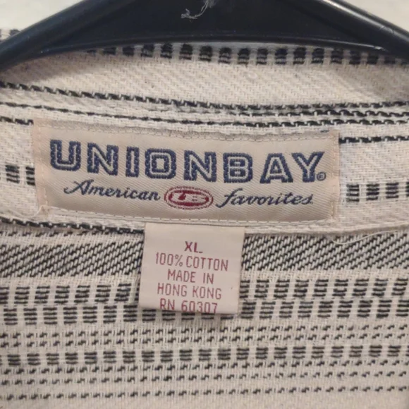 Men's Union bay cotton 70s Western snap button down - Picture 2 of 5